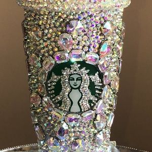 Authentic Starbucks Reusable Cup custom bling